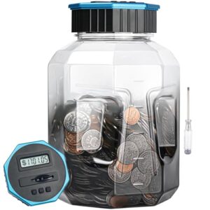 X-Large Piggy Bank for Adults Kids, Digital Coin Counting Bank LCD Counter