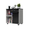 x3anggyt5 Office Mobile Locking File Cabinet Office Data Printer Low Storage Filing Cart