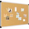 XBoard Cork Bulletin Board 36" x 24", Notice Board with Silver Aluminium Frame for Home School Office