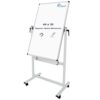 XBoard Whiteboard Mobile 44x30inch, Double Sided Magnetic Dry Erase Board on Wheels, Magnetic Portable Easel with Stand