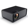 XDSRFVUY Black Portable Projector High Definition Mobile Phone Same Screen Home Theater
