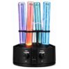 XDTKJDZ 4 Pc Noble Gas Glow Tubes Set, Sealed Gas Discharge Tube Set, Ne/ar/ke/xe, with Excitation Base, Modular Glowing Tubes for Classroom, Home Decor, Labs