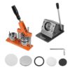 Xevaldric 2.28in Round DIY Badge Button Press Kit with Cutter & 100pcs