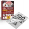 XFasten Self Adhesive Laminating Sheets, 6 X 9 Inches 100 Pack, 4.76 mil Yellowing Resistant Seal Sealing Laminating Sheets Bulk, Adhesive Laminate Sheets, No Heat Self Laminating Sheets, Clear Sheets