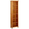 XHNIFBN 70.9" Tall Solid Oak 6 Tier Rustic Bookcase 20.5 x 8.7 in Narrow Shelving Unit Brown Natural Wood Display Shelf for Living Room Study Bedroom