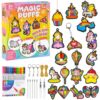 X Hot Popcorn 18 Pcs Magic Puffs Paint Kit, Magic Foam Texture Painting Kit