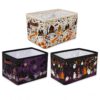 XIAOSLMP 3 Pcs Halloween Foldable Storage Basket with Carrying Handle