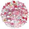 XIAOYOUZI 50Pcs My Melody Vinyl Stickers for Phones,Tumblers,Laptops,Cars.