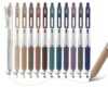 XIAPN Acrylic Gel Pens, 12 Maillard & Variegated Black Colors
