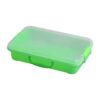 XIGACGEH Stackable Sand Tray Set with Lid Stickers Portable Sensory Bin for Art Storage Blue Green Portable Sandbox Toy Organizers for Toy Sand Arts