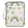 xigua Rainbows 6-Pocket Accordion File Organizer with 3-Ring Binder, Water-Resistant A4 Storage Bag for School Office Home