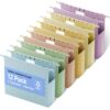XINGIA Plastic Hanging File Folders, Letter Size with 2'' Expansion, 12 Pack Expandable Hanging Folders with Tabs,Hanging File Folder Organizers for Office School Home Filling Cabniet -Assorted Color