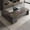 XINMAIZI L-Shape Modern Executive Desk