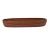 XinrZythrop Hand-Crafted Wooden Salad Bowl, Boat-Shaped, Thickened Wood for Durability, Multipurpose for Food, Bread, Fruits, Snacks, Desserts (L)