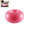 Xixian Exercise Donut Yoga Ball 20 Inch Stability with Pump for Core Training Pilates Balance Workout Gym Office Non Slip PVC Fitness Equipment for Adults Kids Home Physical Therapy (Pink)
