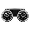 Xixian Rear LED Turbine Air Vent Kit C Class W205 2015-2018, 3 Color Ambient Light Replacement, Plug and Play No Coding
