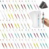 XJlSGXUSG 180 Pcs Beadable Pen Kit, 60 Empty Pens with Refills and Bags