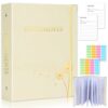 XKDOUS Important Document Organizer 3 Ring Binder Folio Folders for Papers