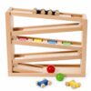 XLWLLNJ Children Sensory Track Wooden Marble Run Car Ramp Toy Visual Tracking with Beech Smooth Rounded Edges Sturdy Frame for Preschoolers Suitable for playroom Classroom Early Learning Centers