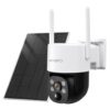xmartO Solar Security Cameras Wireless Outdoor, Wire-Free PTZ 4MP 2K AI Tracking Camera, 5G Dual Band WiFi6, All-Weather Continuous Solar Charging, Floodlights, SD/NVR/Cloud, No Monthly Fees