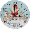 Xmas Haus 9" Christmas Decorative Festive Wall Clock For home Decoration