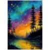 XMRCARRY Tree Star Diamond Art Painting Kits for Adults 5D Round Full Drill Diamond Dots for Beginner, Starry Sky Gem Mosaic Art Crafts Kits Home Decor 12x16 Inch