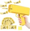 XNG TOYS Money Gun Shooter with 200pcs Prop, Handheld Make It Rain Spray Money Toy Cash Gun, Party Prop for Celebration Event, Birthdays, Weddings