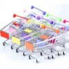 XNManaWork For Mini Shopping Cart Toy Trolley For Pretend Play(Dark Blue)