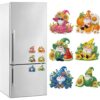 XNXHUAMH 6Pcs Acrylic Animal Watermelon Magnet Fridge Decor (BX004)