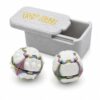 Xonery 3PCS 3D Printed Fidget Toys, Pop Fidget Balls with Clicker Fidget Slider Case, Mini Squeeze Sensory Balls, Glow-in-the-Dark Pocket Fidget Set for Stress Relief(Rainbow)