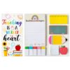 Xqumoi Teaching is A Work of Heart Sticky Notes Set Back to School Supplies