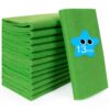 XSEINO 13 Rolls Green Felt Fabric,8"x35"(20.5x90cm) 1.4mm Thick Soft Felt Fabric Sheet for Crafts,Green Series Colors Soft Nonwoven Fabric,Fit for Decoration, Sewing, DIY Crafts