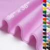 XSEINO Light Purple Large Felt Fabric 36" X 36 "(1 Square Yard), 1.4 mm Thick Soft Felt Fabric Sheet for Crafts, Purple Series Colors Soft Nonwoven Fabric, Fit for Decoration, Sewing, DIY Crafts