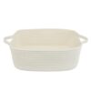 XUANGUO Cotton Rope Storage Basket with Handles, Medium Bin, White