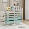 XUOXFUTZIG Rolling Storage Cart with 10 Drawers