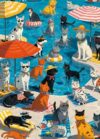 XURLEQ 1000 Pieces Puzzle for Adults, Challenging Funny Paws Poolside Party Jigsaw Puzzles, Premium Matte Finish, 27.56 x 19.68 Inches, Perfect for Game Nights