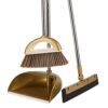 XXGDCOLP Practical Broom Suit European Foldable Combination Soft Hair Multifunction Household Dustless Dustpan Cleaning Set