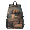 XYMZR Book Pekingese Clock Laptop Backpack 20L Carry-On Lightweight