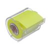 Yamato Memoc Roll Tape, Self-Stick Memo Paper Tape, with Tape Dispenser, 50mm x 10m, Lemon, 1 ea. (RK-50CH-LE)