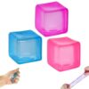 YanPylot Squishy Squeeze Toys 3Pcs, Mini Fidget Cube Stress Balls, Soft Sensory Toys for Kids Age 3+, Anxiety Relief Stress Relief Fidget Toys for Boys Girls, 3.5 cm Cube