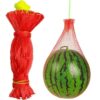 Yantbin Mesh Produce Bags 200 pieces of heavy-duty plastic garden netting, suitable for watermelon, melon, vertical planting and hammock with straps