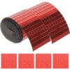 Yardenfun 6 Rolls Self Adhesive Mosaic Glass Tiles for DIY Crafts and Home Decoration, Easy to Use Red Glass Decals for Bathroom and Kitchen, Delicate Small Sticker Tiles for Wall