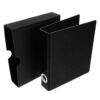 Yardenfun A5 2-ring Binder Cover with Built-in Divider Black Pp Card Pockets Binder for Adding or Removing Pages Easy to Use Card Storage Album