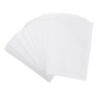 Yardwe 100pcs Self Adhesive Laminating Film Sheets for Documents and Photos, White PVC Material High Transparency and Protection, for DIY Projects and Office Supplies