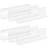 Yardwe 20 Pcs Transparent L-Shaped Shelf Dividers Plastic Shelf Dividers for Supermarket Shelves Cabinets Closet and Kitchen Pantry Organization 7.87 X 2.36 X 1.18 in