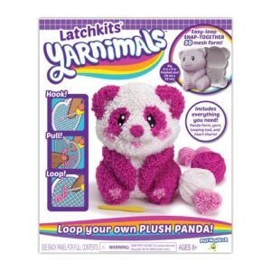 Yarnimals — Panda — Loop Your Own Panda — Craft Kit — Make Your Own Animal Toy — Ages 8+