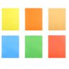YARNOW 6pcs Colorful Paper File Folder A4 with 2 Pockets Multifunction Document Organizer for Office, School, Class Handouts, and Receipts, Writable Surface Paper Folder