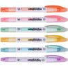 YARNOW Double Ended Highlighters Chisel Tip Marker Pens Lightweight Plastic Portable for Create Planners and DIY Picture Albums Assorted Fluorescent Colors