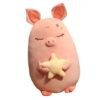 YARNOW Pink Cartoon Pig Plush Stuffed Animal with Star Shape, 3-Dimensional Cuddly Plush and Pp Cotton Material for Home Decoration and Birthday Surprise Gift and Adults