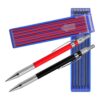 YARNOW Professional Carpenter Mechanical Pencil with 6pcs Refills 2mm Pen Tip Versatile Design Compact and Portable Woodworking Marking Tool for Engineering Use